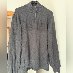 Men Grey Dockers quarter zip sweater #casualwear